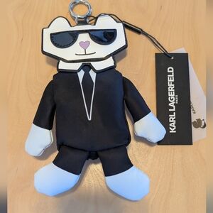 Karl Lagerfeld Monochrome Character Keychain